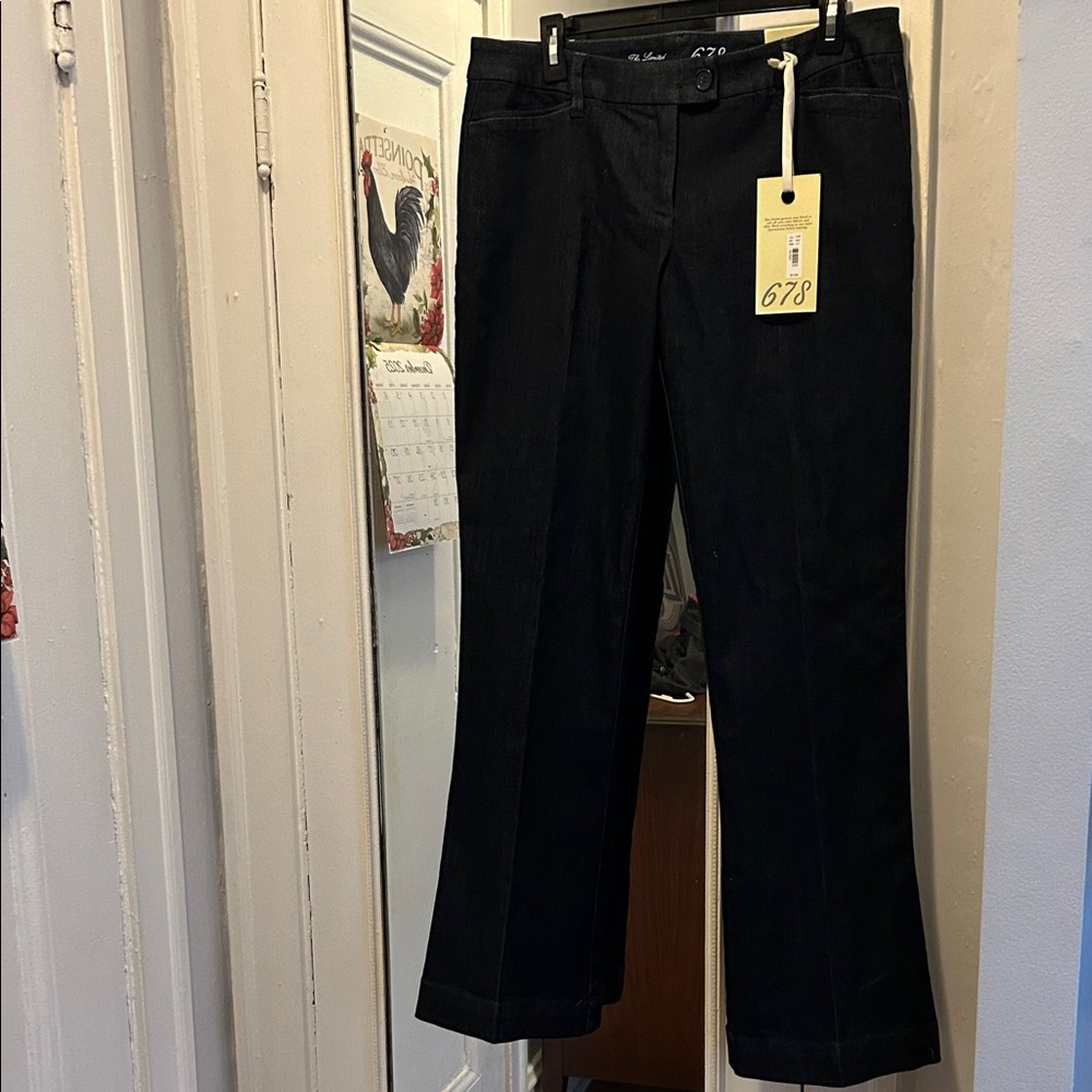 Dark Denim Women's Pants. New with tags. Perfect for dressing up or casual.